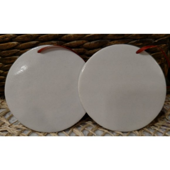 SET/2 Vintage Keramos Industries Handmade Porcelain Owl Ornaments - Picture 4 of 6